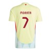 Maillot de Supporter Espagne Alvaro Morata 7 Extérieur Euro 2024 Pour Homme